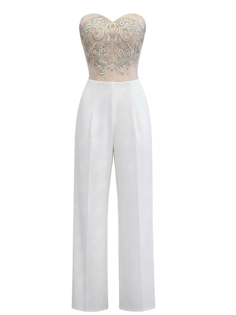 Elegant Women's Strapless Jumpsuit for Effortless Style
