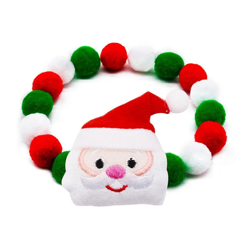 Christmas Pom-Pom Collar 0