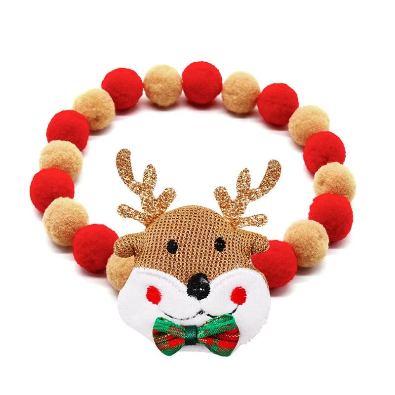 Christmas Pom-Pom Collar 3