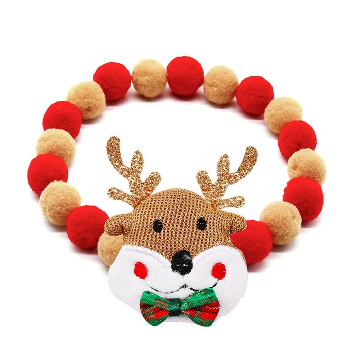 Christmas Pom-Pom Collar 3