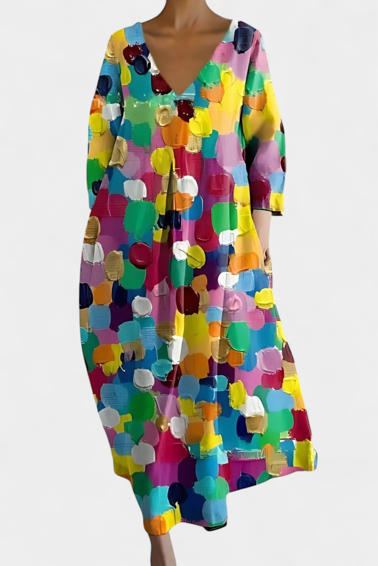 Elegant V-Neck Dress for Effortless Style and Comfort 4