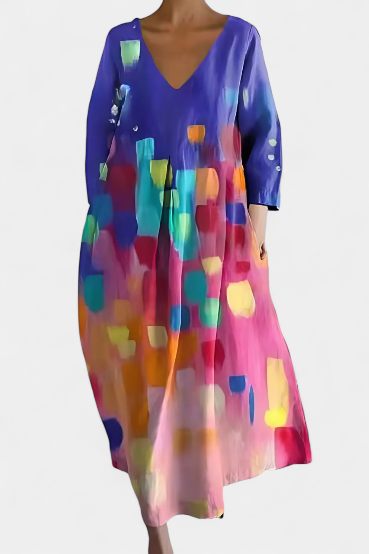 Elegant V-Neck Dress for Effortless Style and Comfort 5