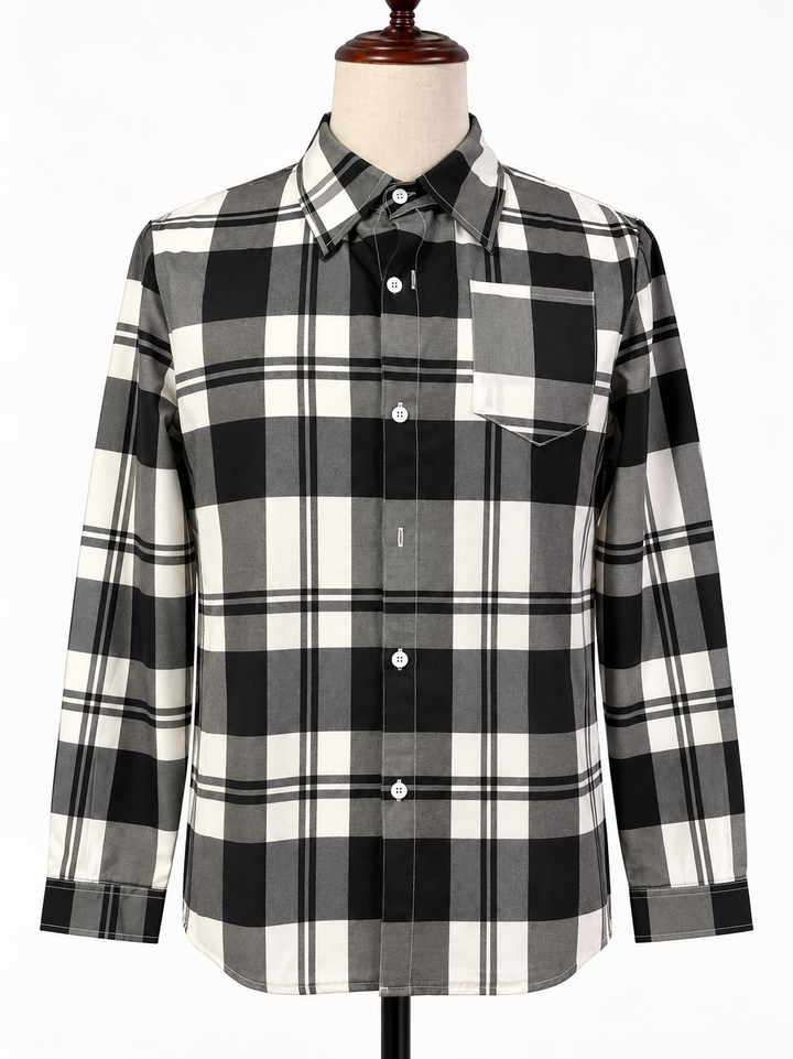 Women's Flannel Shirts, Plaid Long Sleeve Button Up for Autumn Layering, Casual Lightweight Style