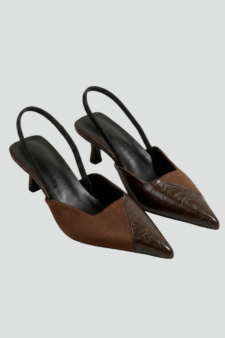 Orthopedic Women's Sandals with Arch Support, Pointed Toe Design & Kitten Heel for Stylish Comfort 1