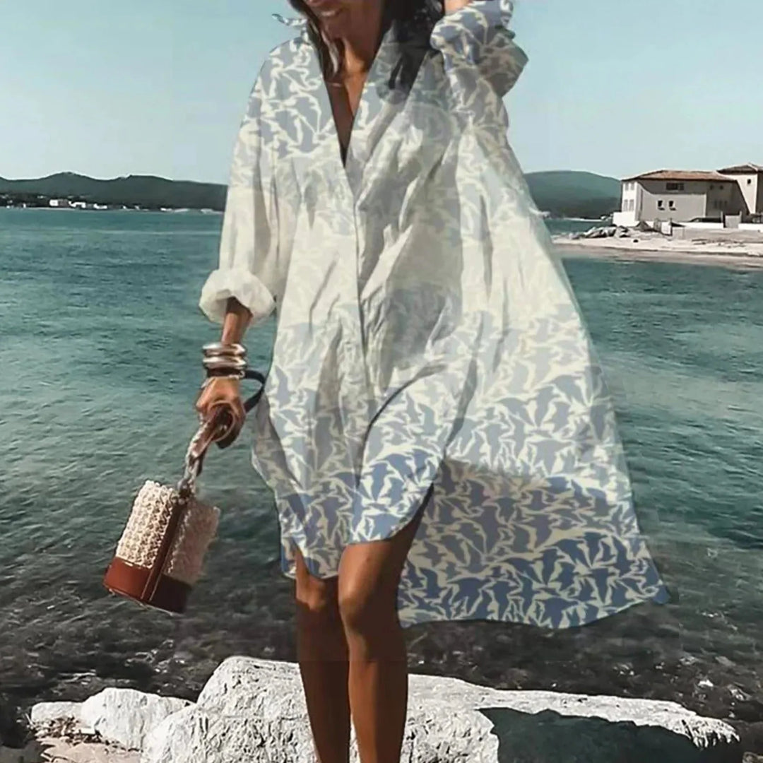 Women's Casual Shirt Dress Relaxed Fit Autumn Winter Style 0