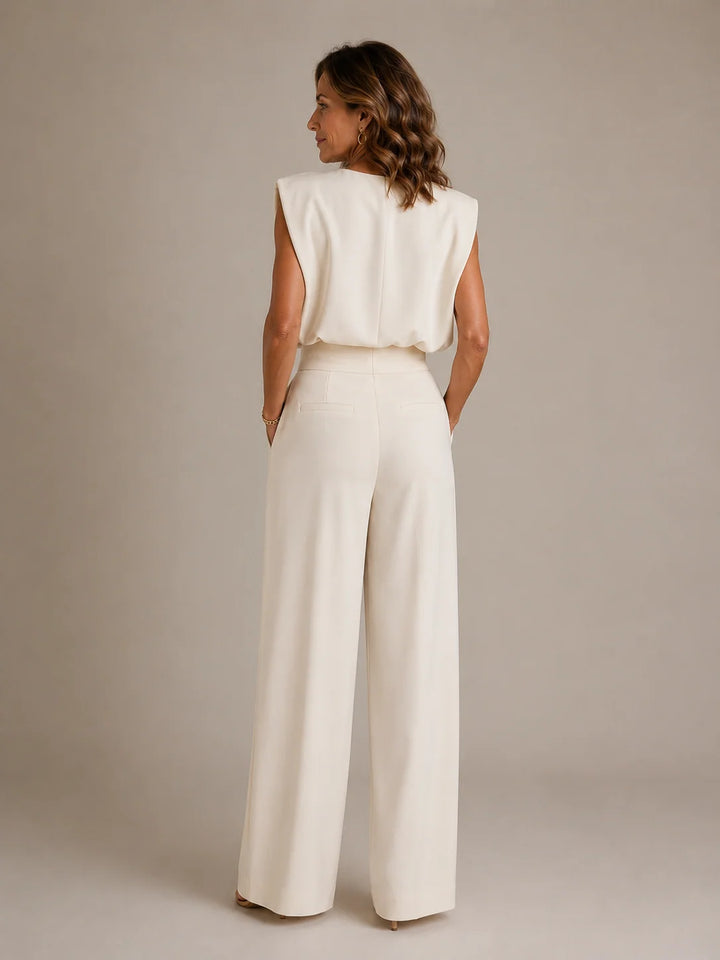 Women’s Elegant Sleeveless High-Waist Casual Jumpsuit 3