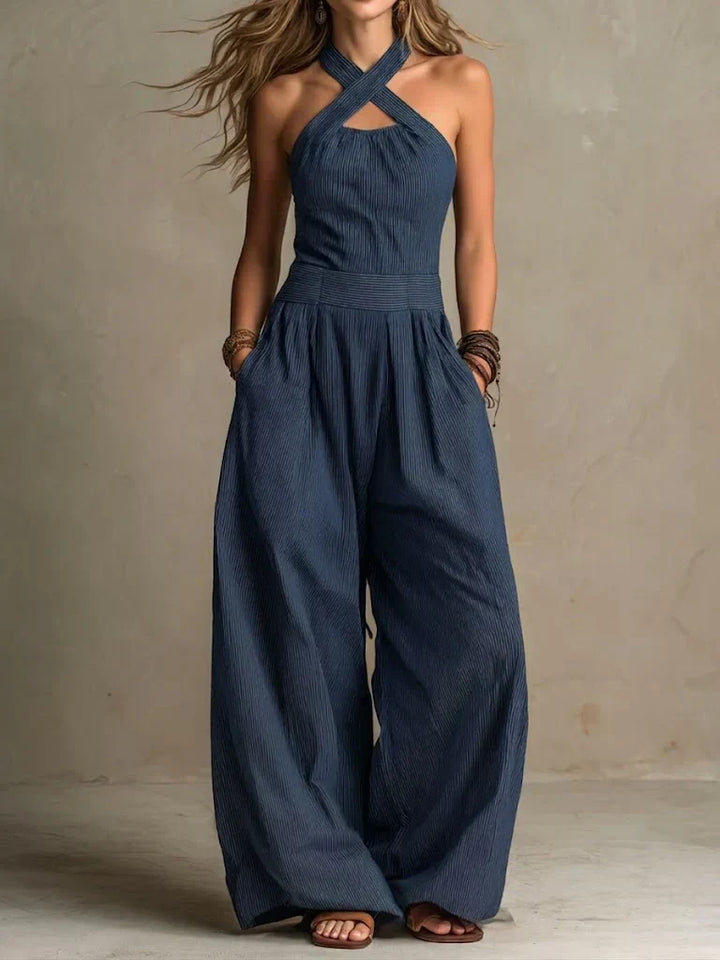 Women's Halter Neck Maxi Jumpsuit 2