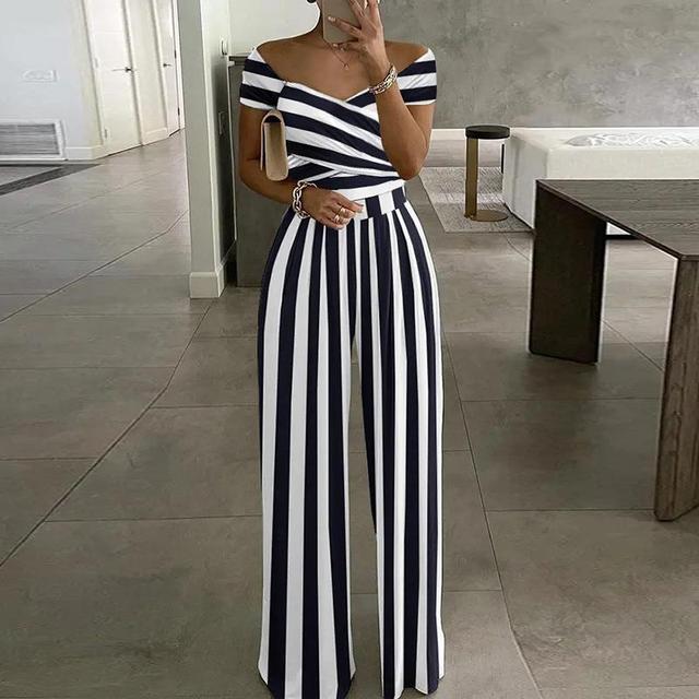 Women’s Off-Shoulder Floral Wide-Leg Jumpsuit 2
