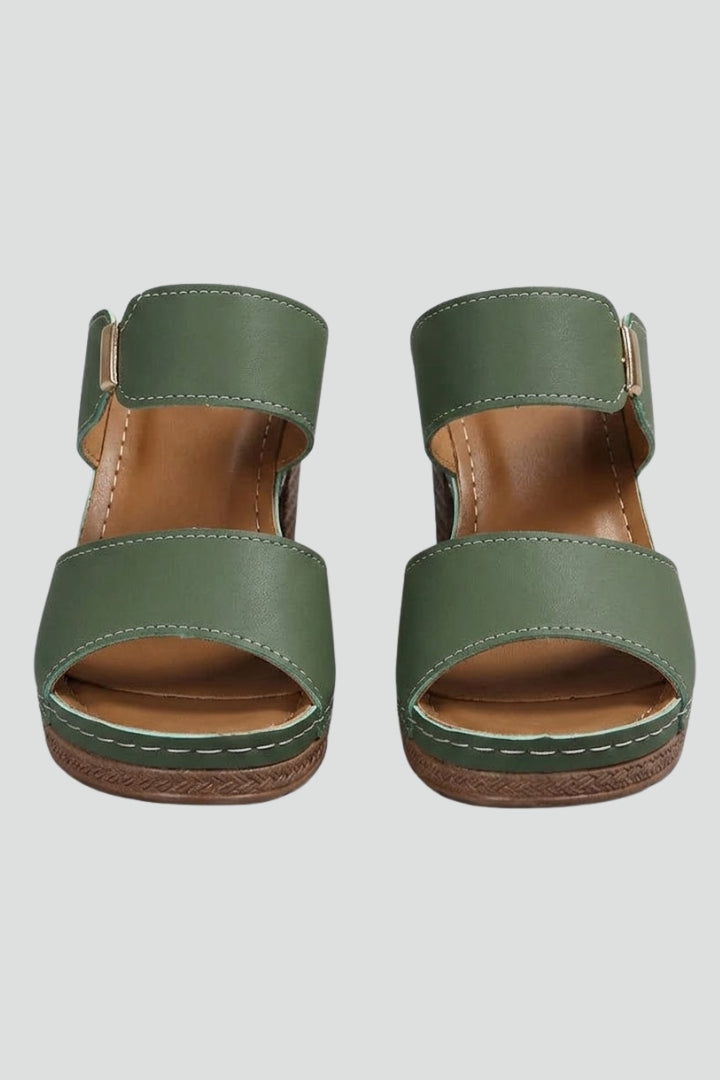 Women's Orthopedic Sandals with Arch Support and Adjustable Straps - Comfortable Block Heel Footwear for Summer 1