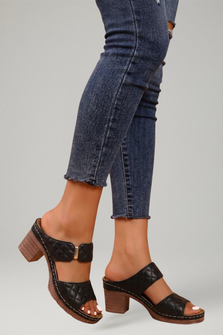 Women's Orthopedic Sandals with Arch Support and Adjustable Straps - Comfortable Block Heel Footwear for Summer 6