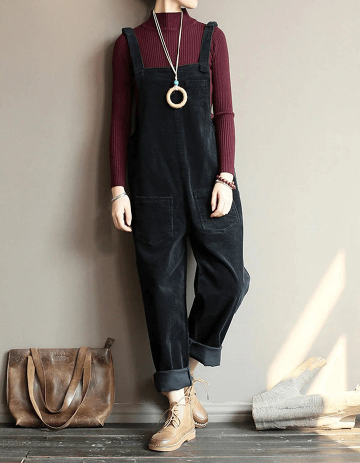 Women’s Relaxed Pocket Dungaree Jumpsuit 1
