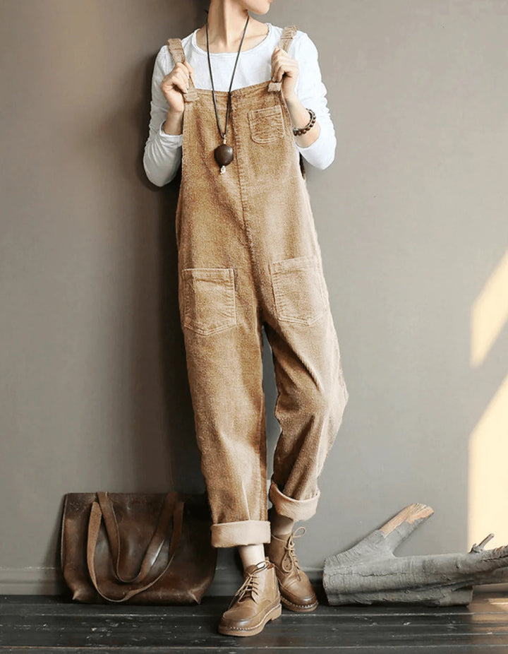 Women’s Relaxed Pocket Dungaree Jumpsuit 2