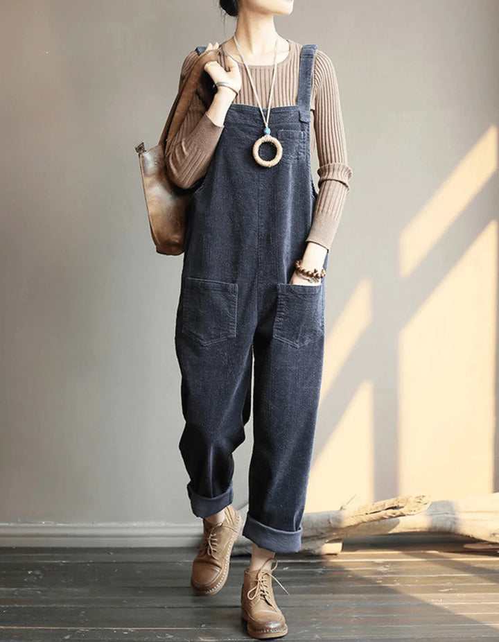 Women’s Relaxed Pocket Dungaree Jumpsuit 4